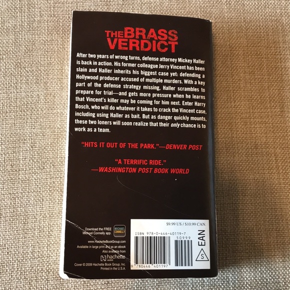 3/$10 The Brass Verdict by Michael Connelly - Picture 3 of 10